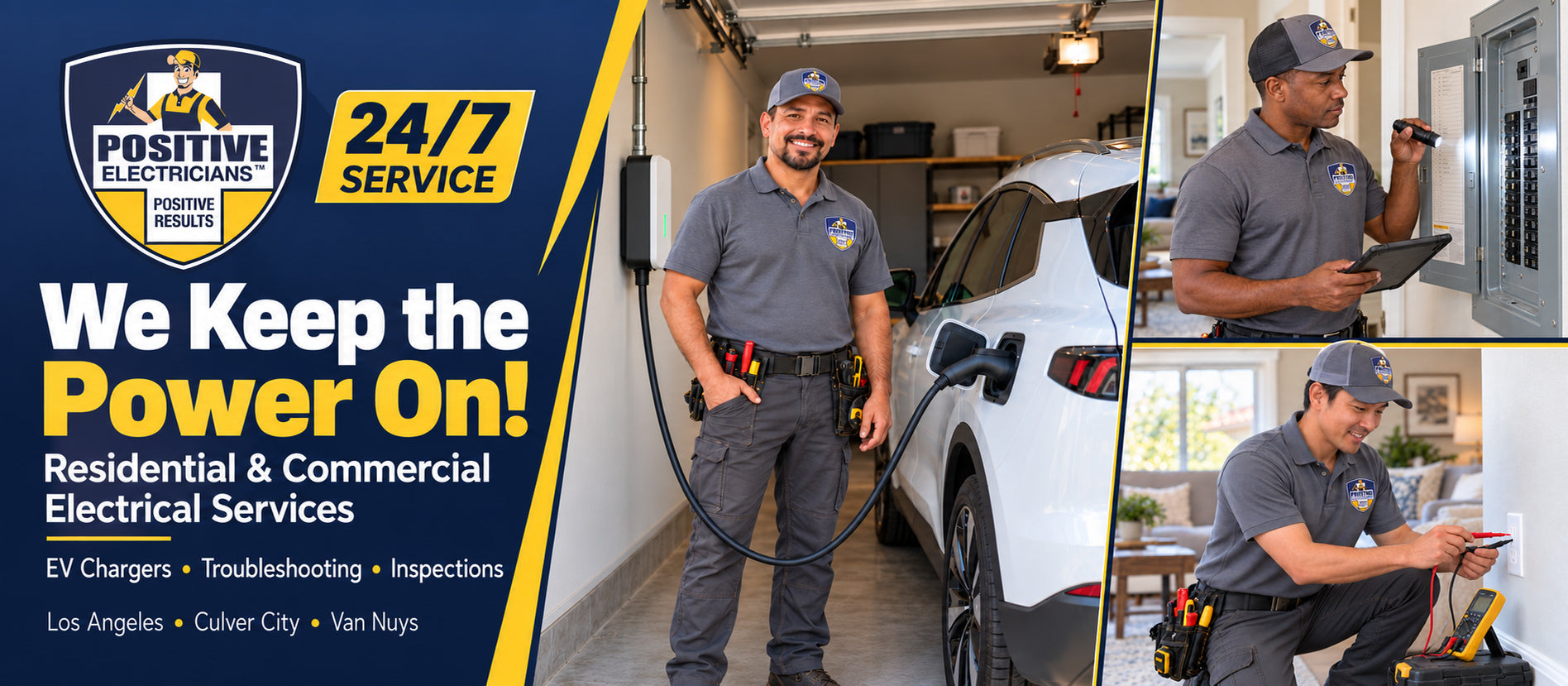 Positive Electrician Homepage Banner