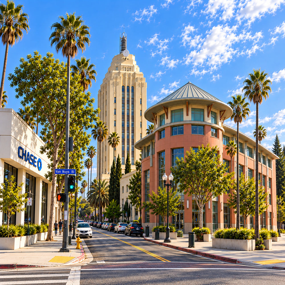 Van Nuys City Hall-East View - Positive Electricians
